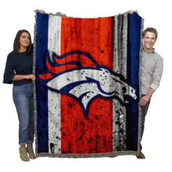 Denver Broncos Excellent NFL Team Woven Blanket