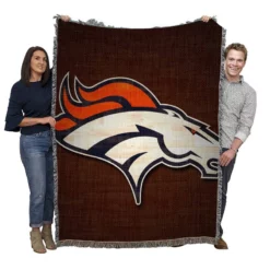 Denver Broncos Strong NLF Football Club Woven Blanket