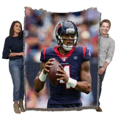 Deshaun Watson NFL American Football Player Woven Blanket