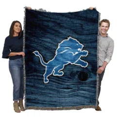 Detroit Lions Exellelant NFL Football Team Woven Blanket