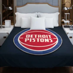 Detroit Pistons Top Ranked NBA Basketball Team Duvet Cover