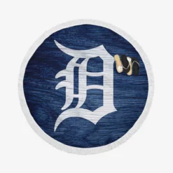 Detroit Tigers Professional MLB Player Round Beach Towel