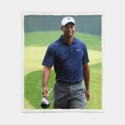 Eldrick Tont Tiger Woods is an American professional golfer Sherpa Fleece Blanket 1