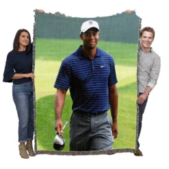 Eldrick Tont Tiger Woods is an American professional golfer Woven Blanket