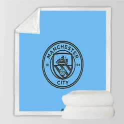 Energetic Football Club Manchester City FC Sherpa Fleece Blanket