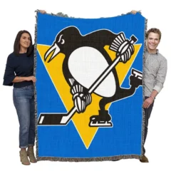 Energetic Hockey Club Pittsburgh Penguins Woven Blanket