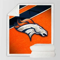 Energetic NFL Football Denver Broncos Team Sherpa Fleece Blanket