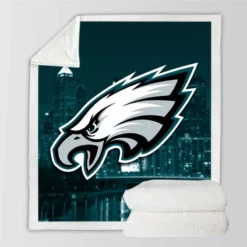 Energetic NFL Football Player Philadelphia Eagles Sherpa Fleece Blanket