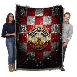 English Soccer Club Manchester United FC Woven Blanket
