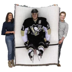 Evgeni Malkin Professional NHL Hockey Player Woven Blanket