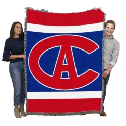 Excellent NHL Hockey Team Montreal Canadiens Woven Blanket