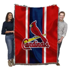 Exciting Baseball Team St Louis Cardinals Woven Blanket