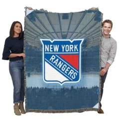 Exciting NHL Hockey Club New York Rangers Woven Blanket