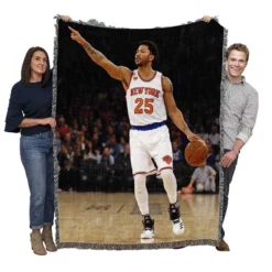 Exellelant NBA Basketball Player Derrick Rose Woven Blanket