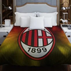 Famous Football Club in Italy AC Milan Duvet Cover