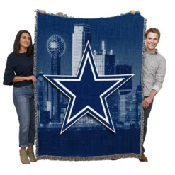 Famous NFL Football Club Dallas Cowboys Woven Blanket