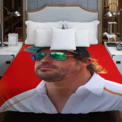 Fernando Alonso Popular Spanish Formula 1 Player Duvet Cover