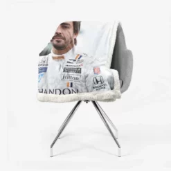 Fernando Alonso Strong Spanish Formula 1 Player Sherpa Fleece Blanket 2