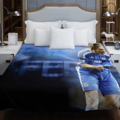 Fernando Torres Exciting Football Player Duvet Cover