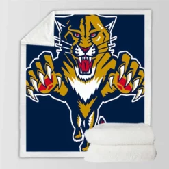 Florida Panthers Exellelant NHL Hockey Club Sherpa Fleece Blanket