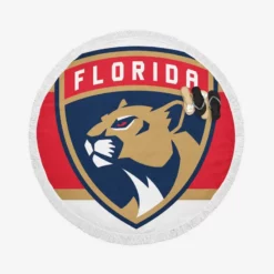 Florida Panthers Top Ranked NHL Hockey Club Round Beach Towel