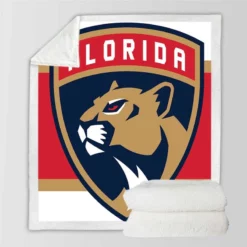 Florida Panthers Top Ranked NHL Hockey Club Sherpa Fleece Blanket