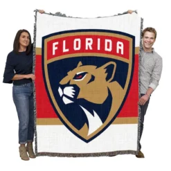 Florida Panthers Top Ranked NHL Hockey Club Woven Blanket