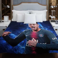 French Super Cup Soccer Player Neymar Duvet Cover