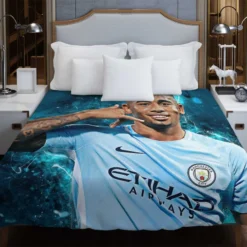 Gabriel Jesus Olympic gold medalist Football Player Duvet Cover