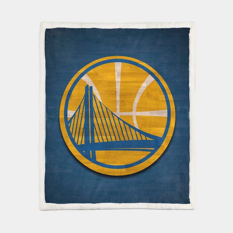 Golden State Warriors NBA Energetic Basketball Club Sherpa Fleece Blanket 1