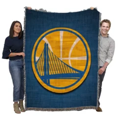 Golden State Warriors NBA Energetic Basketball Club Woven Blanket