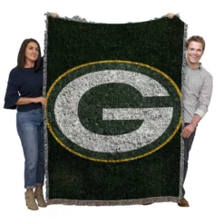 Green Bay Packers Professional American Football Club Woven Blanket