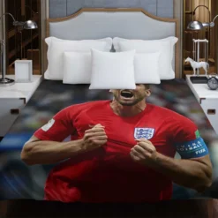 Harry Kane Top Ranked English Player Duvet Cover