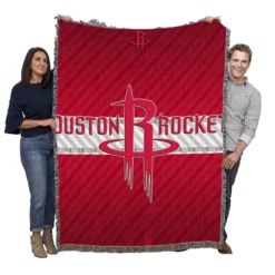 Houston Rockets Energetic NBA Basketball Team Woven Blanket
