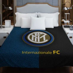 Inter Milan Top Ranked Football Club Logo Duvet Cover