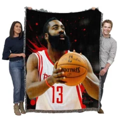 James Edward Harden Jr NBA Basketball Player Woven Blanket