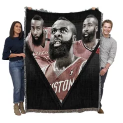 James Harden Excellent NBA Basketball Player Woven Blanket