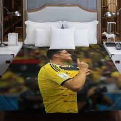James Rodriguez Top Colombian Football Player Duvet Cover