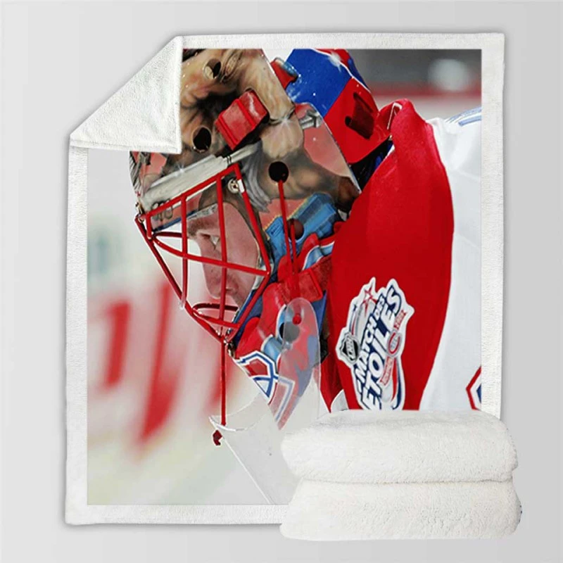 Jaroslav Halak Professional NHL Hockey Player Sherpa Fleece Blanket