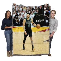 Jayson Tatum Popular NBA Basketball Player Woven Blanket