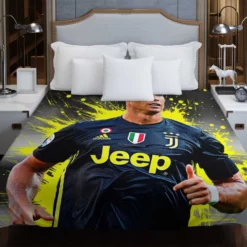 Juve Coppa Italia Sports Player Cristiano Ronaldo Duvet Cover