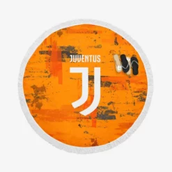 Juventus FC Copa Italia Football Club Round Beach Towel