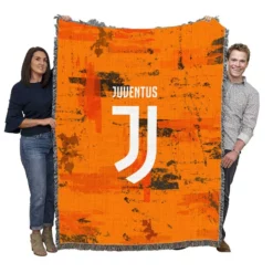 Juventus FC Copa Italia Football Club Woven Blanket