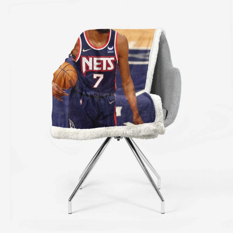 Kevin Durant Energetic NBA Basketball Player Sherpa Fleece Blanket 2
