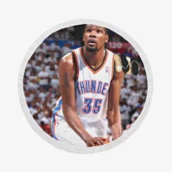 Kevin Durant Strong NBA Basketball Player Round Beach Towel