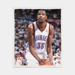 Kevin Durant Strong NBA Basketball Player Sherpa Fleece Blanket 1