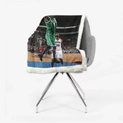 Kevin Garnett Professional American NBA Basketball Player Sherpa Fleece Blanket 2