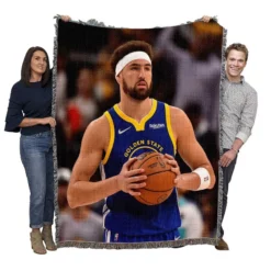 Klay Thompson Professional NBA Basketball Player Woven Blanket