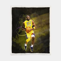 Kobe Bryant All NBA Team Player Sherpa Fleece Blanket 1