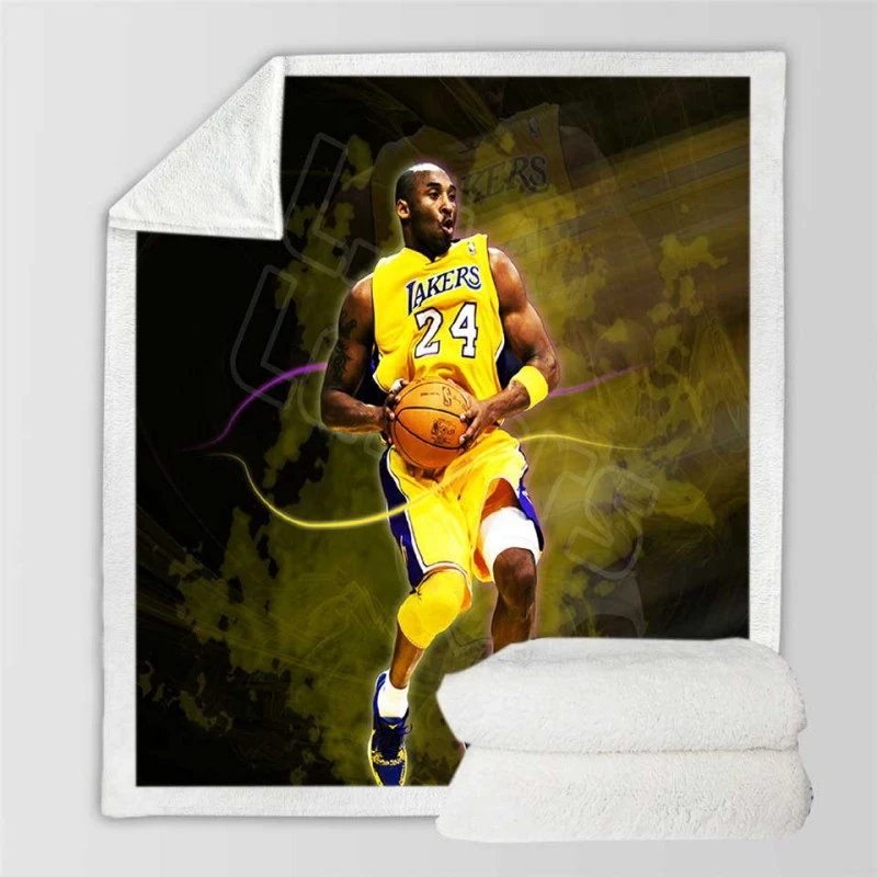 Kobe Bryant All NBA Team Player Sherpa Fleece Blanket